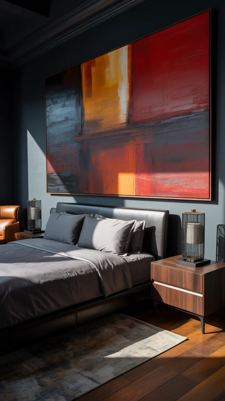 Masculine bedroom ideas with modern design 