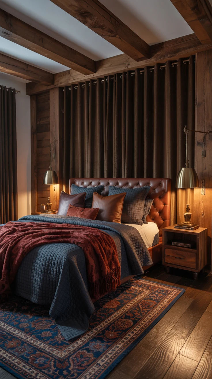Masculine bedroom ideas with modern design 