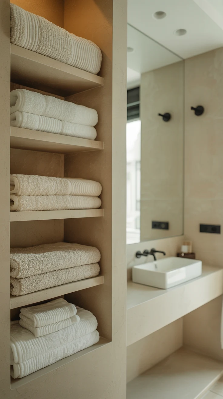 Minimalist bathroom design with modern clean aesthetic
