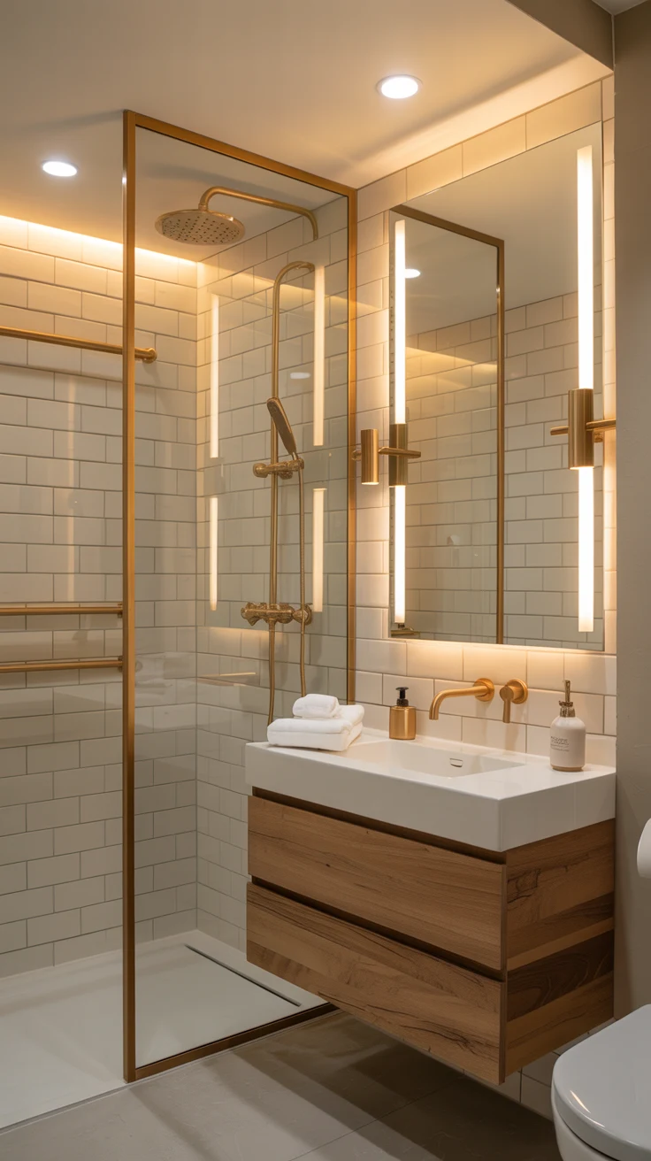 Minimalist bathroom design with modern clean aesthetic