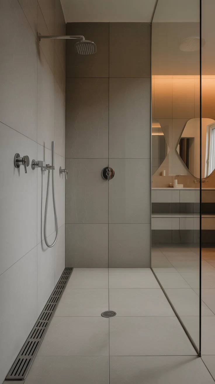 Minimalist bathroom design with modern clean aesthetic