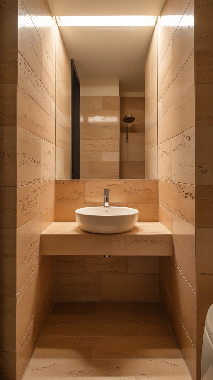 Minimalist bathroom design with modern clean aesthetic