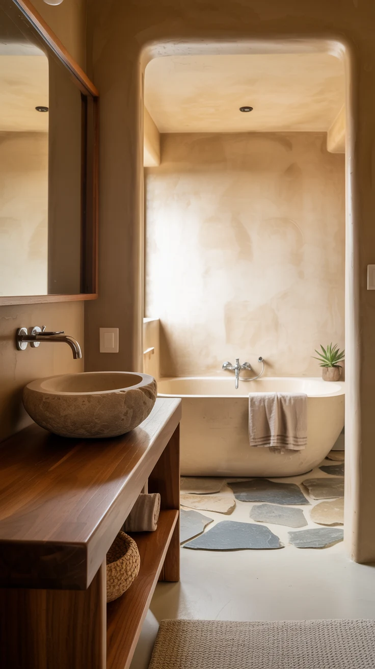 Minimalist bathroom design with modern clean aesthetic