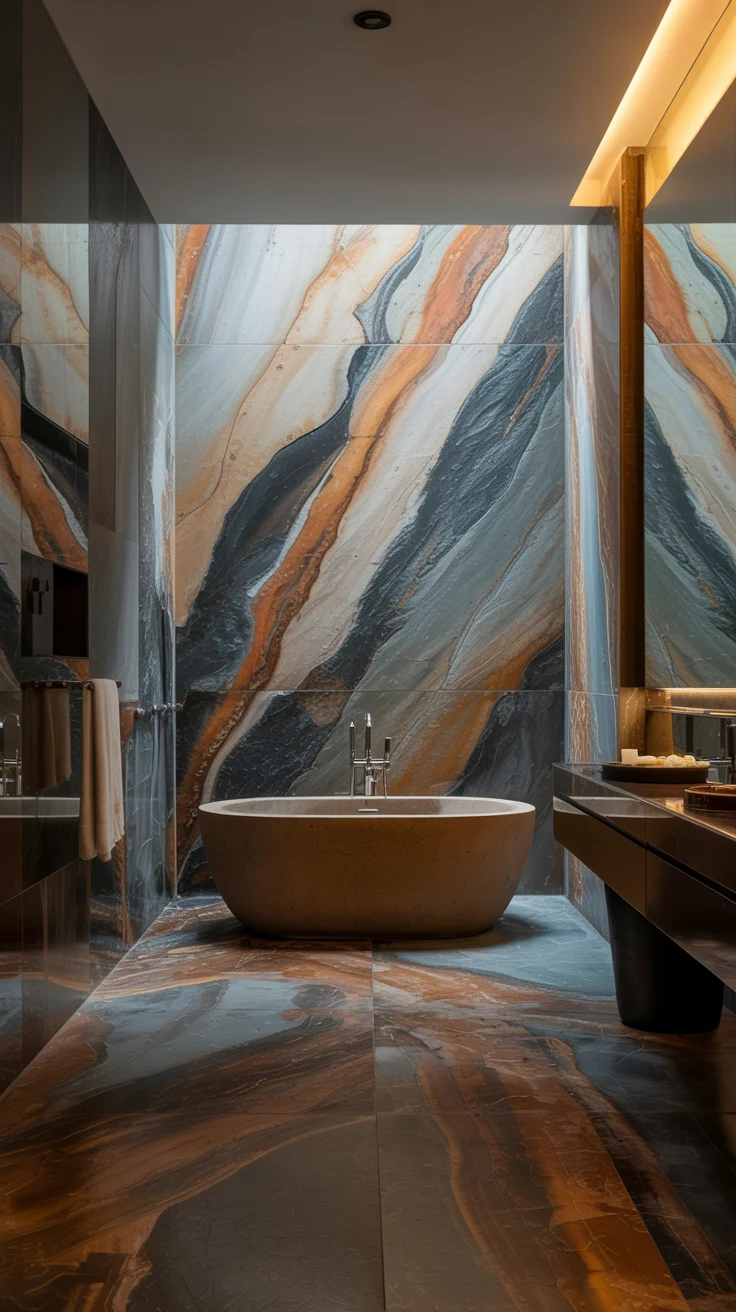 modern luxury bathroom design with stylish decor 