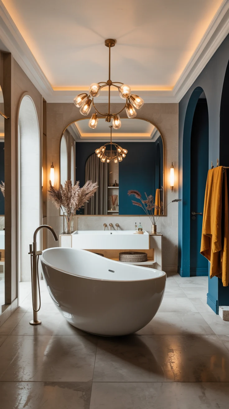 modern luxury bathroom design with stylish decor 