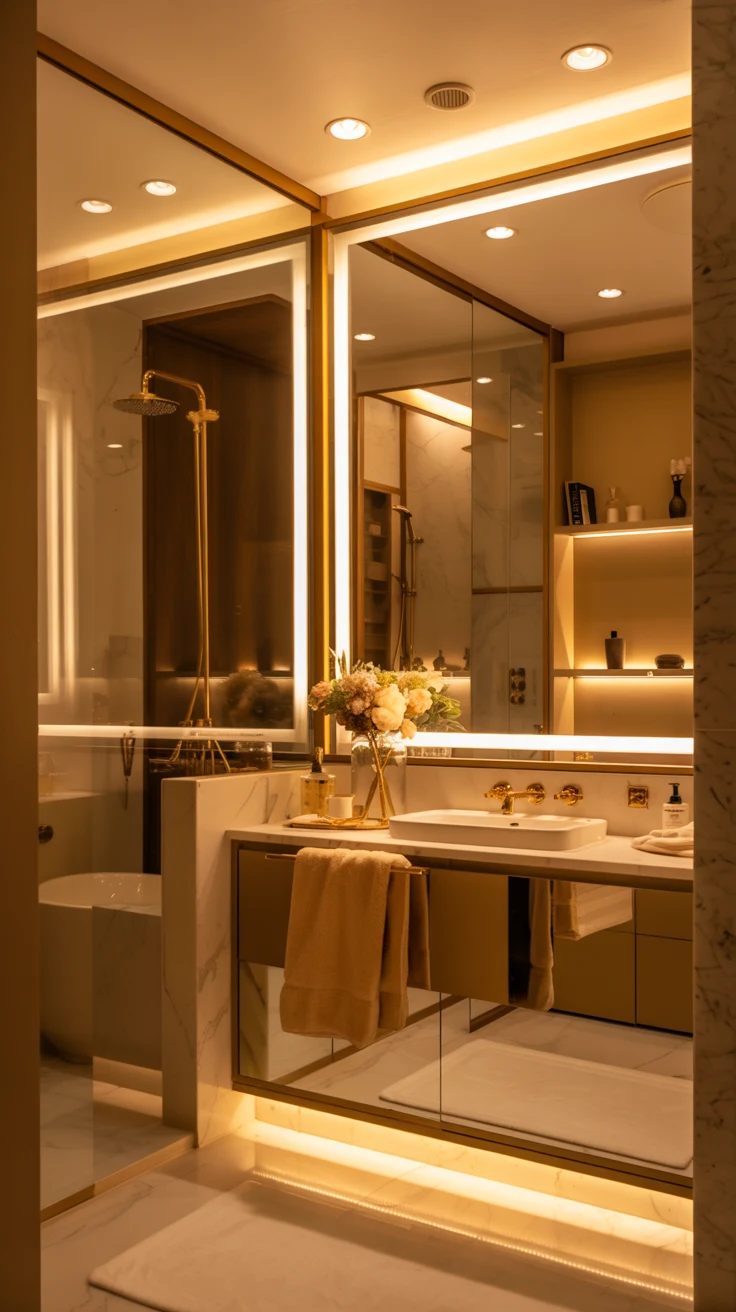modern luxury bathroom design with stylish decor 