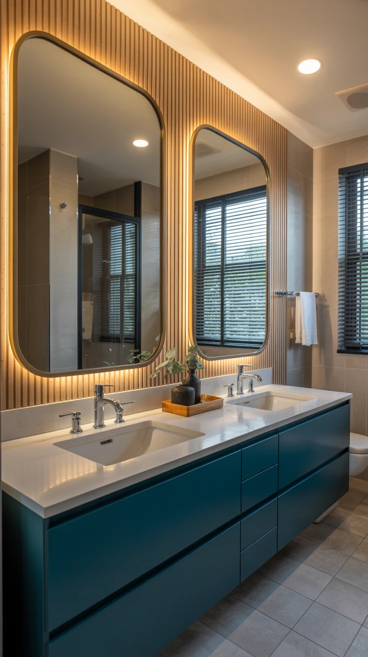 modern luxury bathroom design with stylish decor 