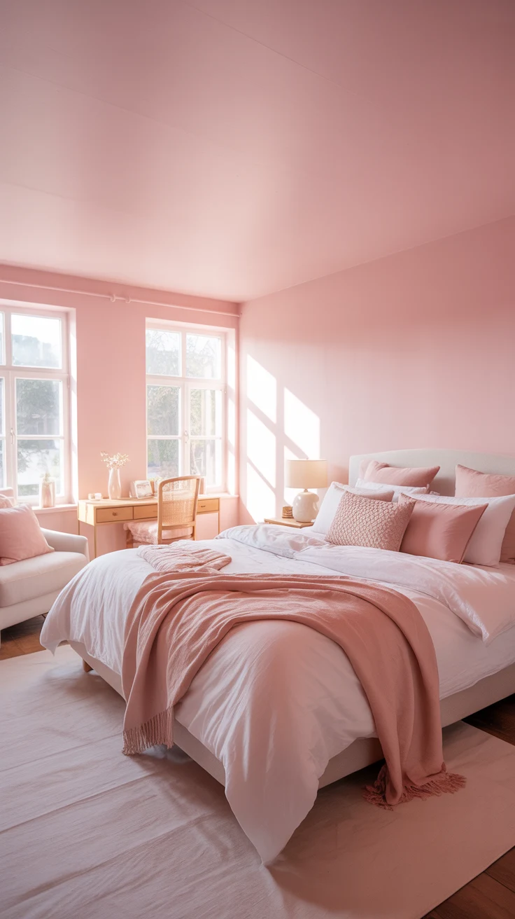 Cozy pink bedroom inspiration