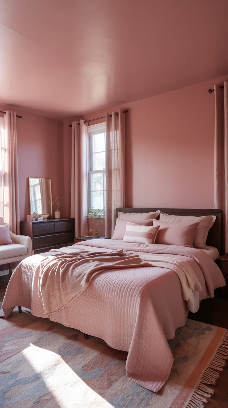 Cozy pink bedroom inspiration