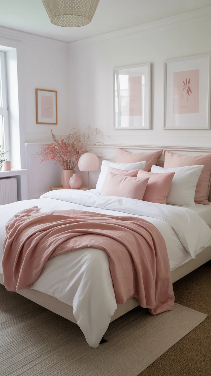 Cozy pink bedroom inspiration