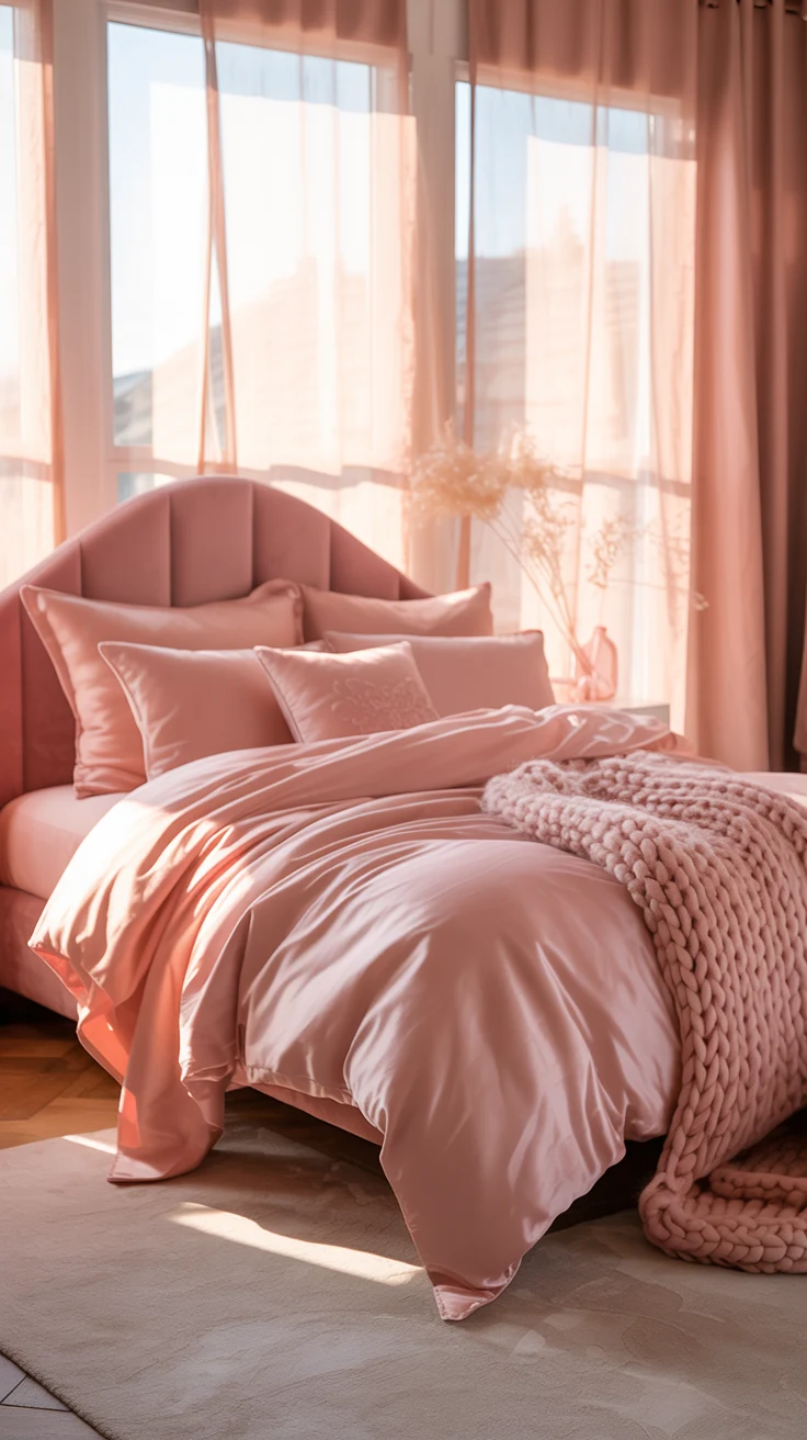 Cozy pink bedroom inspiration