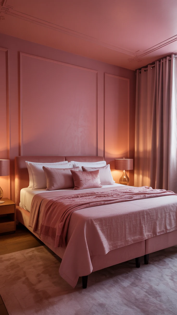 Cozy pink bedroom inspiration