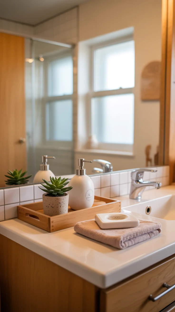 Small bathroom ideas with modern design and smart space-saving layout