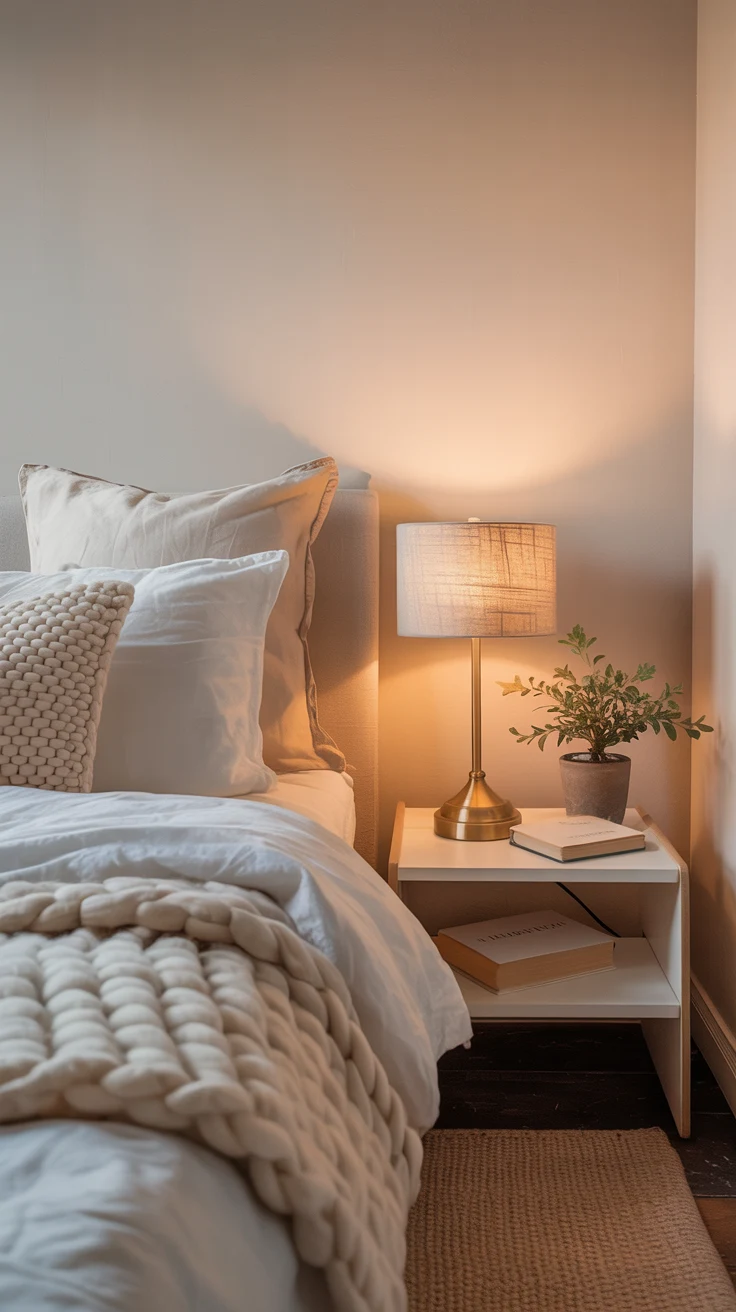Small cozy bedroom ideas with warm and stylish setup