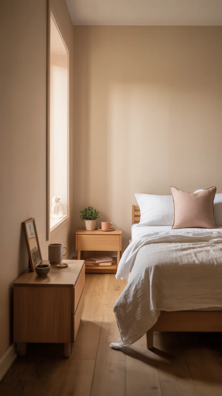 Small cozy bedroom ideas with warm and stylish setup