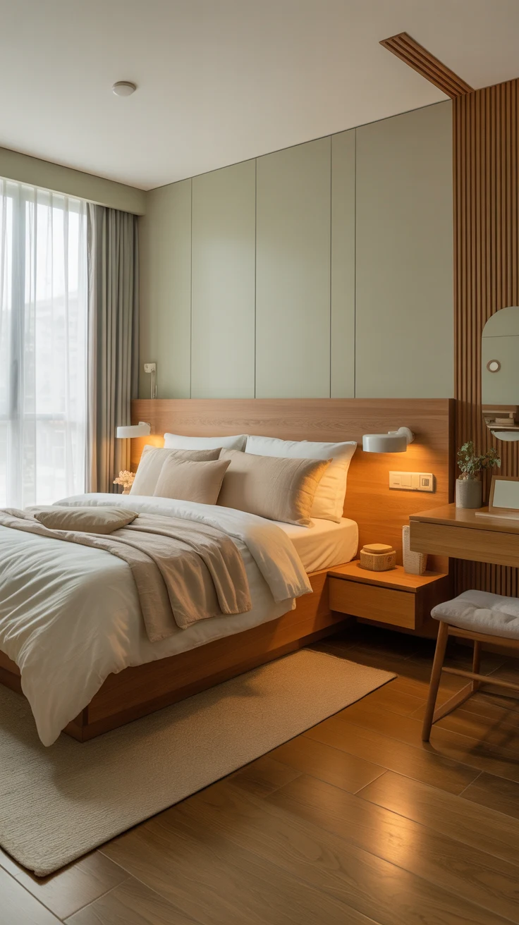 Small cozy bedroom ideas with warm and stylish setup