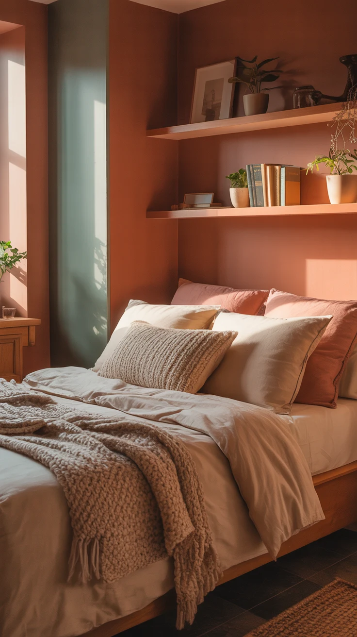 Small cozy bedroom ideas with warm and stylish setup