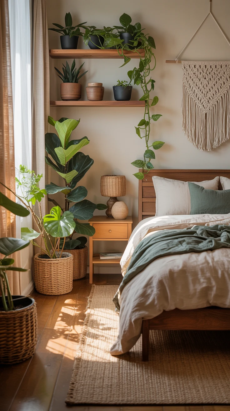 Small cozy bedroom ideas with warm and stylish setup