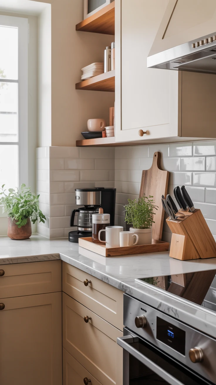 Small kitchen organization ideas with smart storage and clean layout