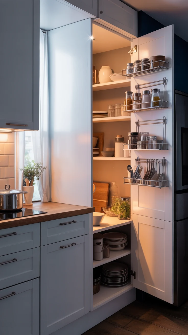 Small kitchen organization ideas with smart storage and clean layout