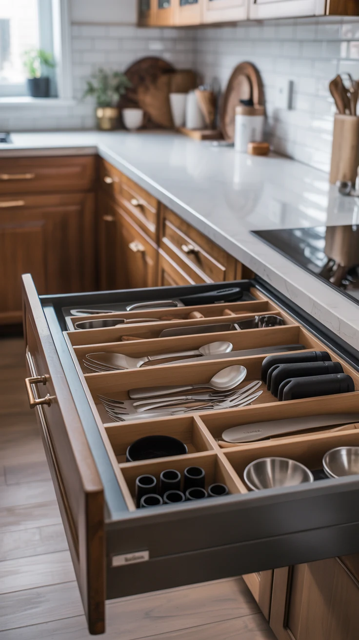 Small kitchen organization ideas with smart storage and clean layout