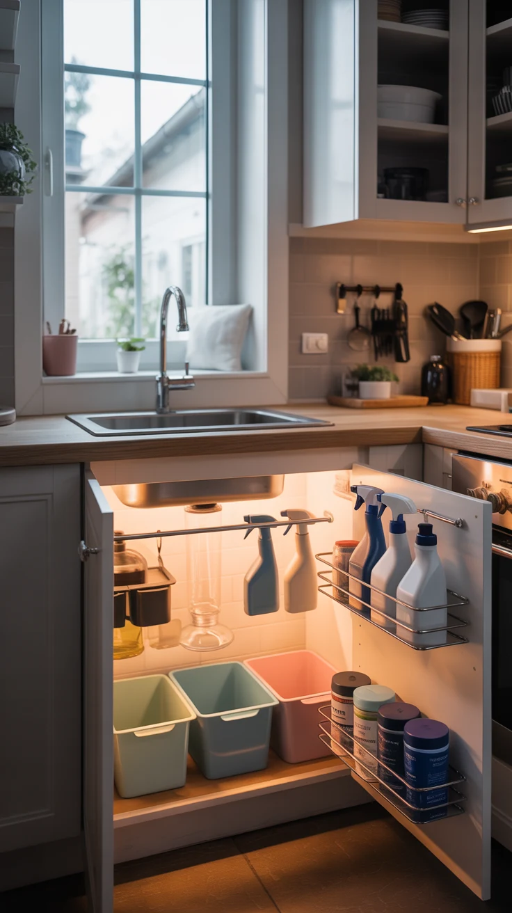Small kitchen organization ideas with smart storage and clean layout