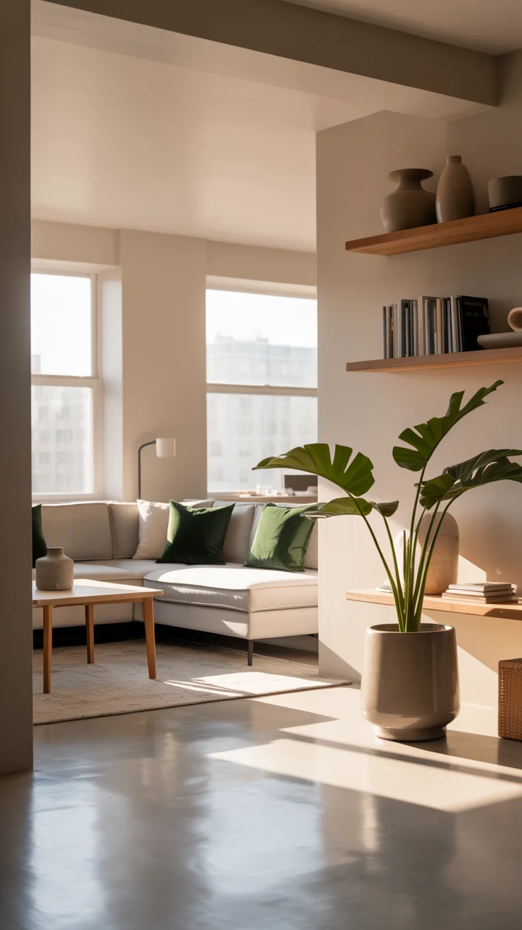 Small apartment living room ideas with modern and space-saving design