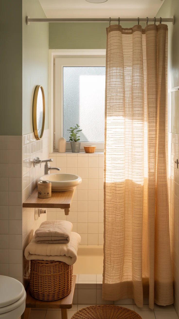 Luxury bathroom design with modern cozy spa-style interior