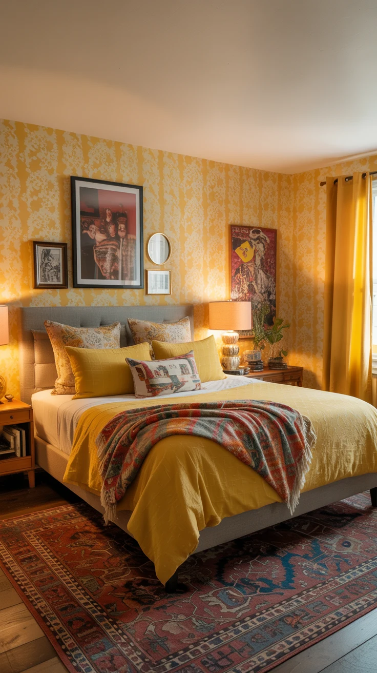 yellow bedroom ideas