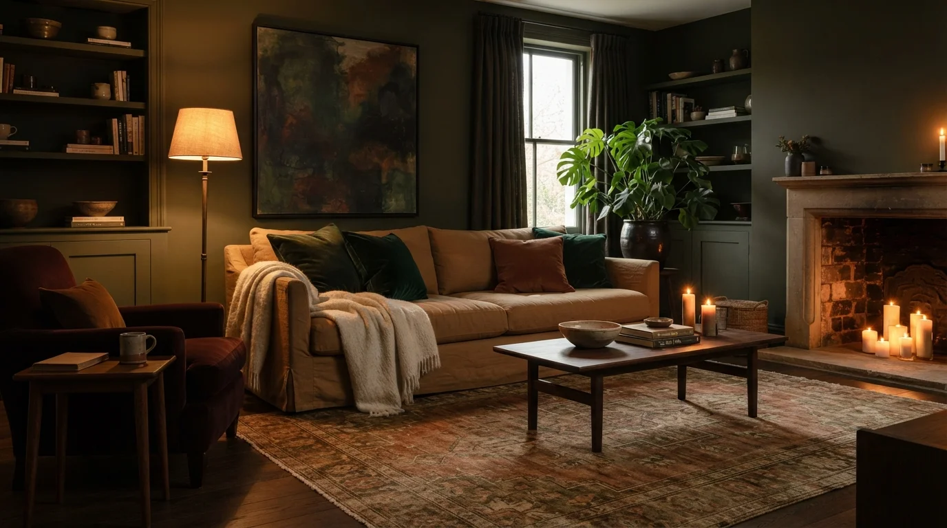 12 Dark Living Room Ideas That Are Somehow Even Cozier Than the Bright Ones