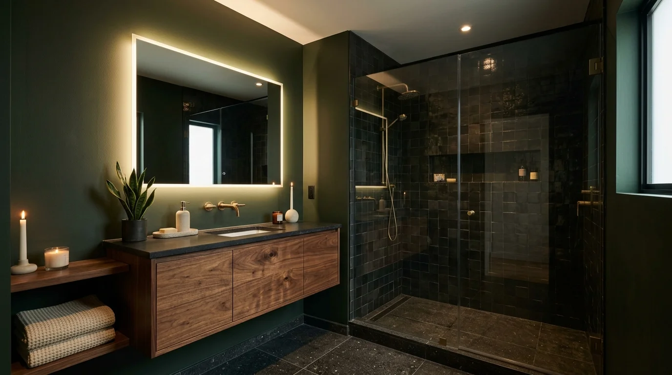 14 Moody Bathroom Ideas That Turn an Ordinary Room Into Something Extraordinary