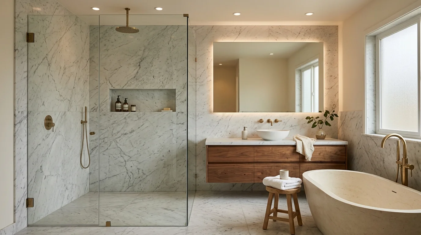 12 Marble Bathroom Tile Ideas That Turn an Ordinary Room Into Something Extraordinary