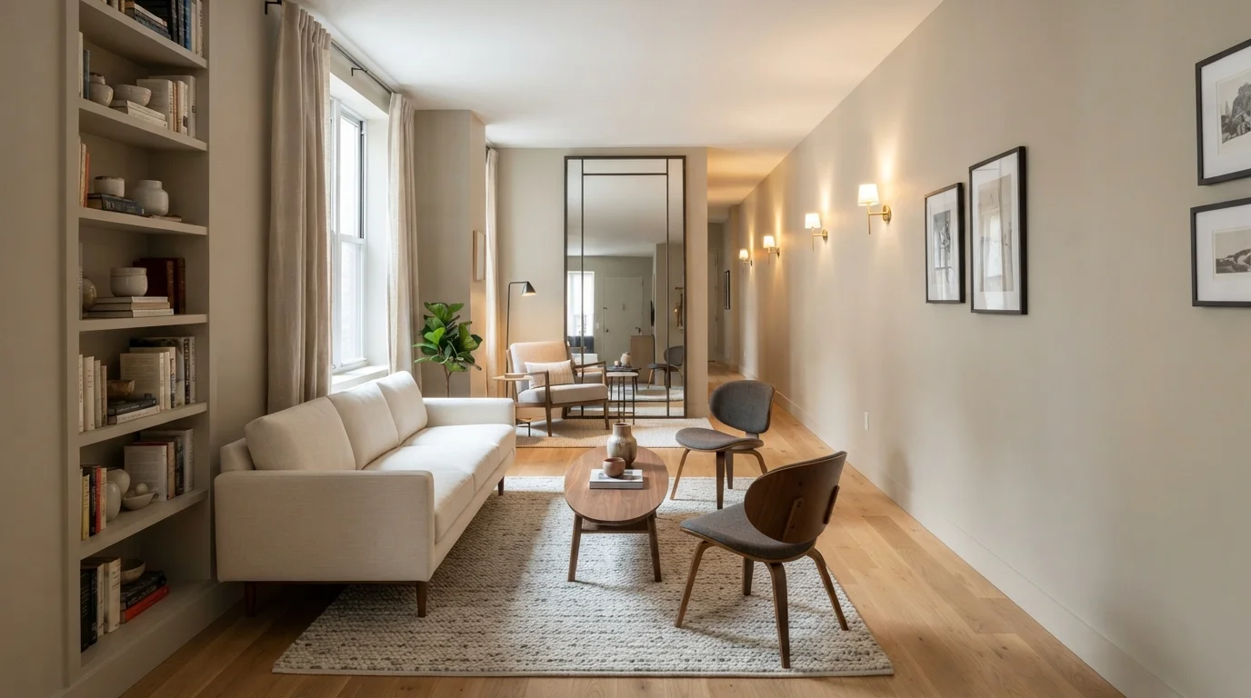 The Narrow Living Room Problem Has a Beautiful Solution — 8 Ideas That Actually Fix It