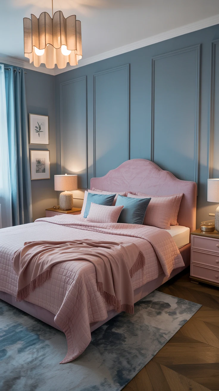 blue and pink bedroom ideas