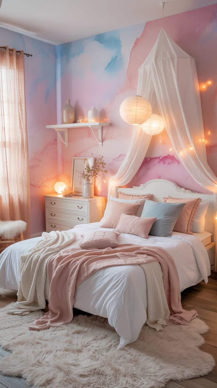 blue and pink bedroom ideas