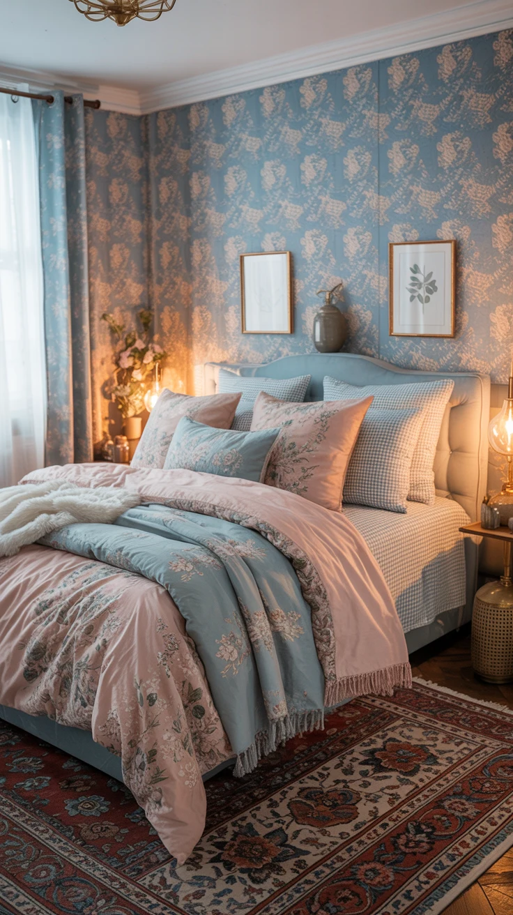blue and pink bedroom ideas