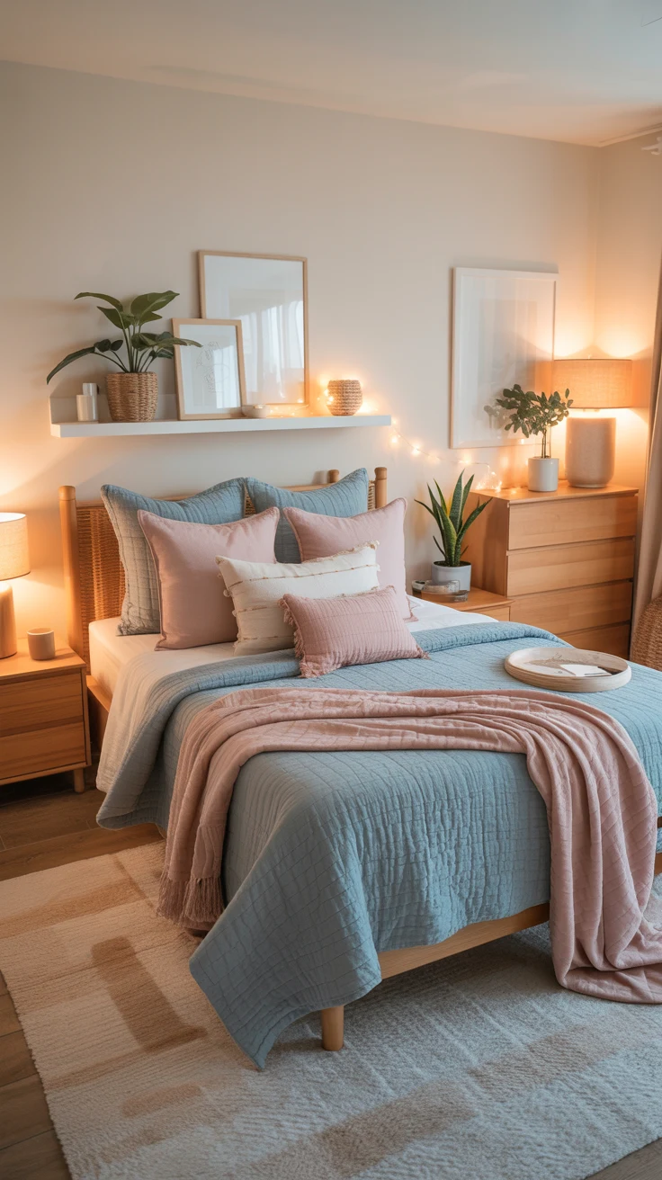 blue and pink bedroom ideas