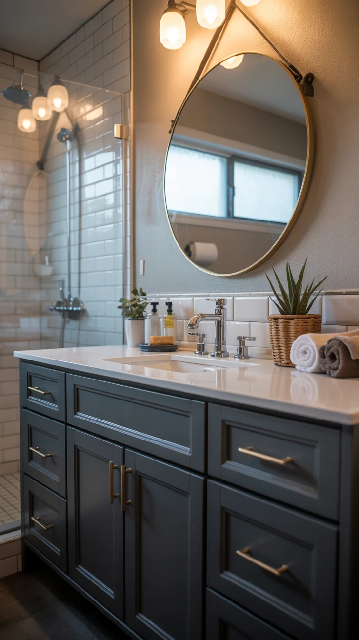 budget bathroom remodel with stylish decor