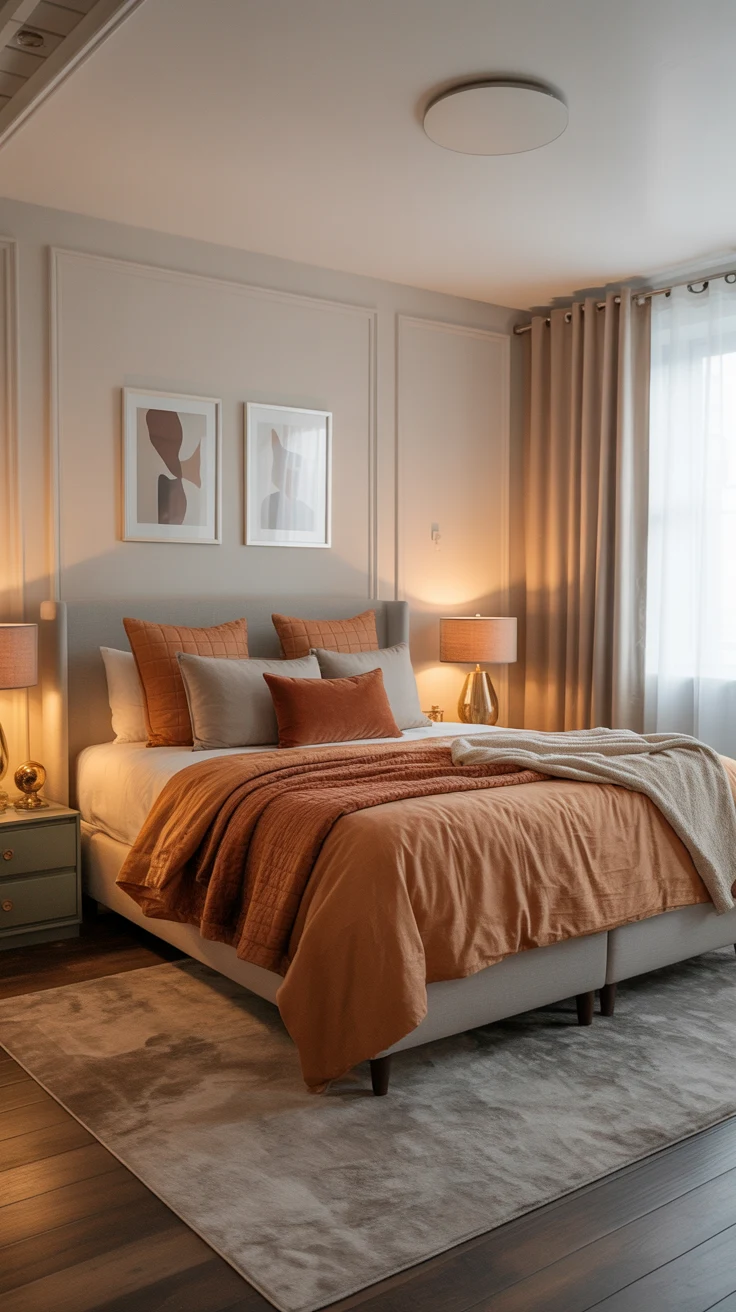 classy bedroom with elegant decor