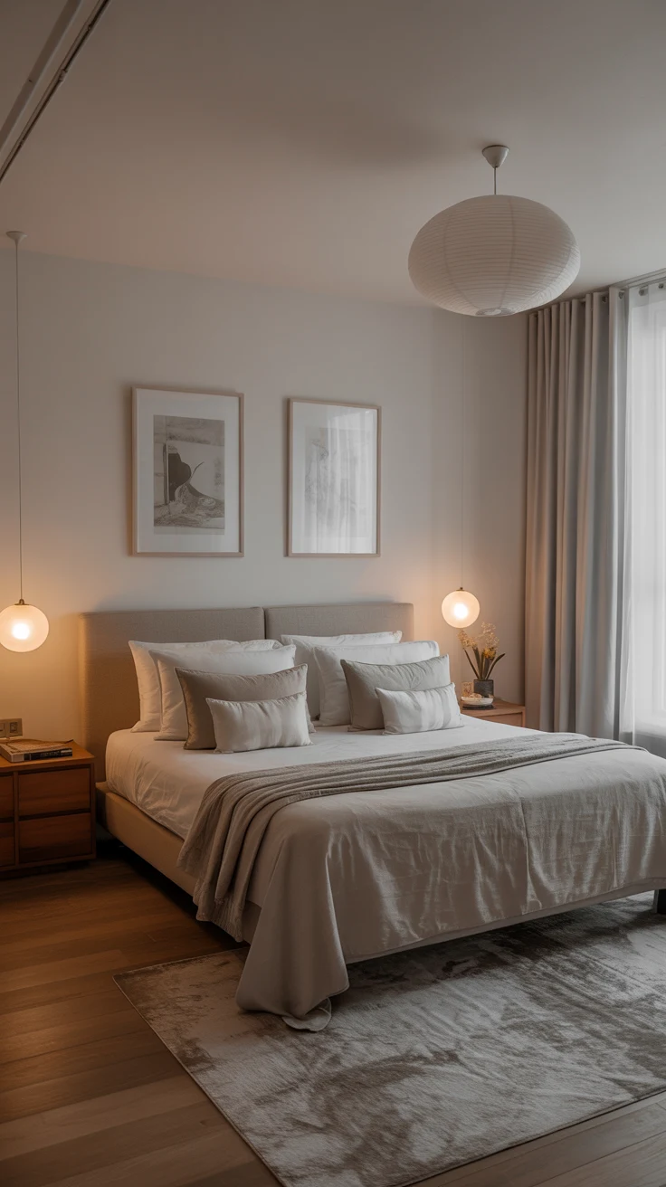 classy bedroom with elegant decor
