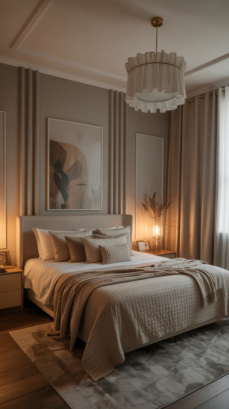 classy bedroom with elegant decor