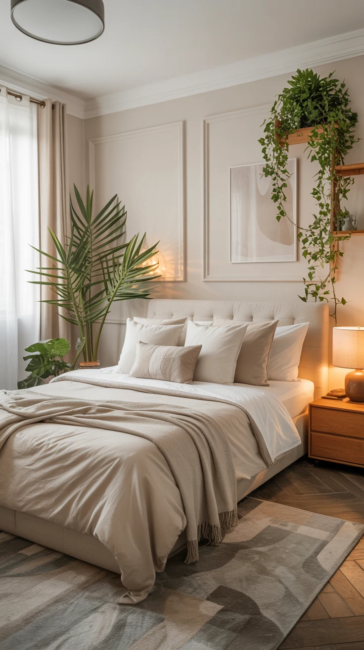classy bedroom with elegant decor