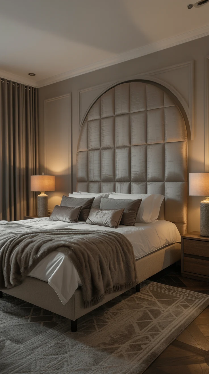 classy bedroom with elegant decor