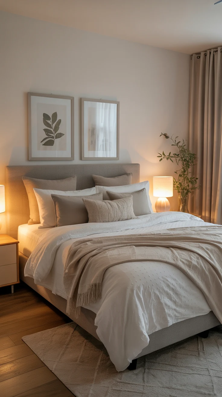 classy bedroom with elegant decor