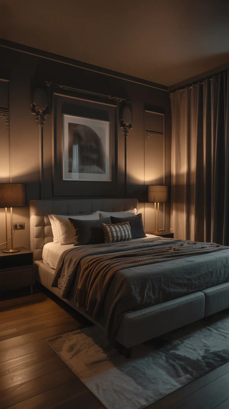 classy bedroom with elegant decor