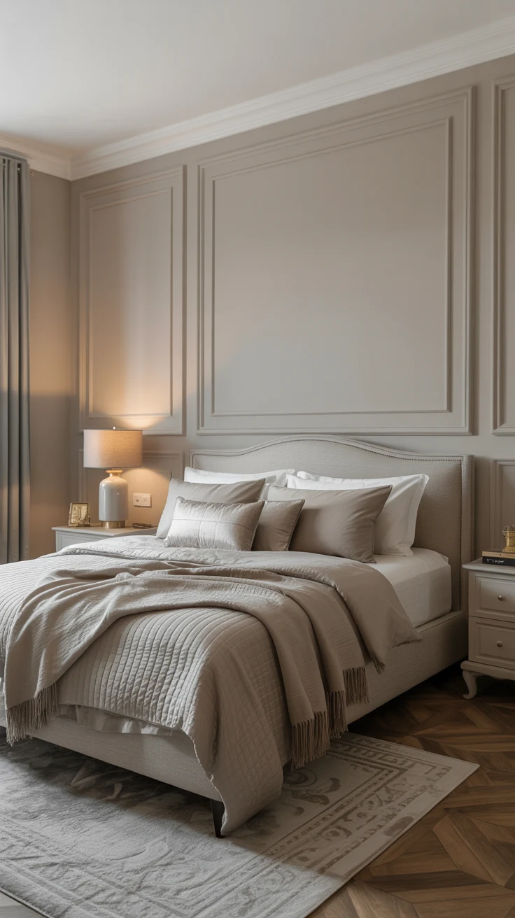 classy bedroom with elegant decor