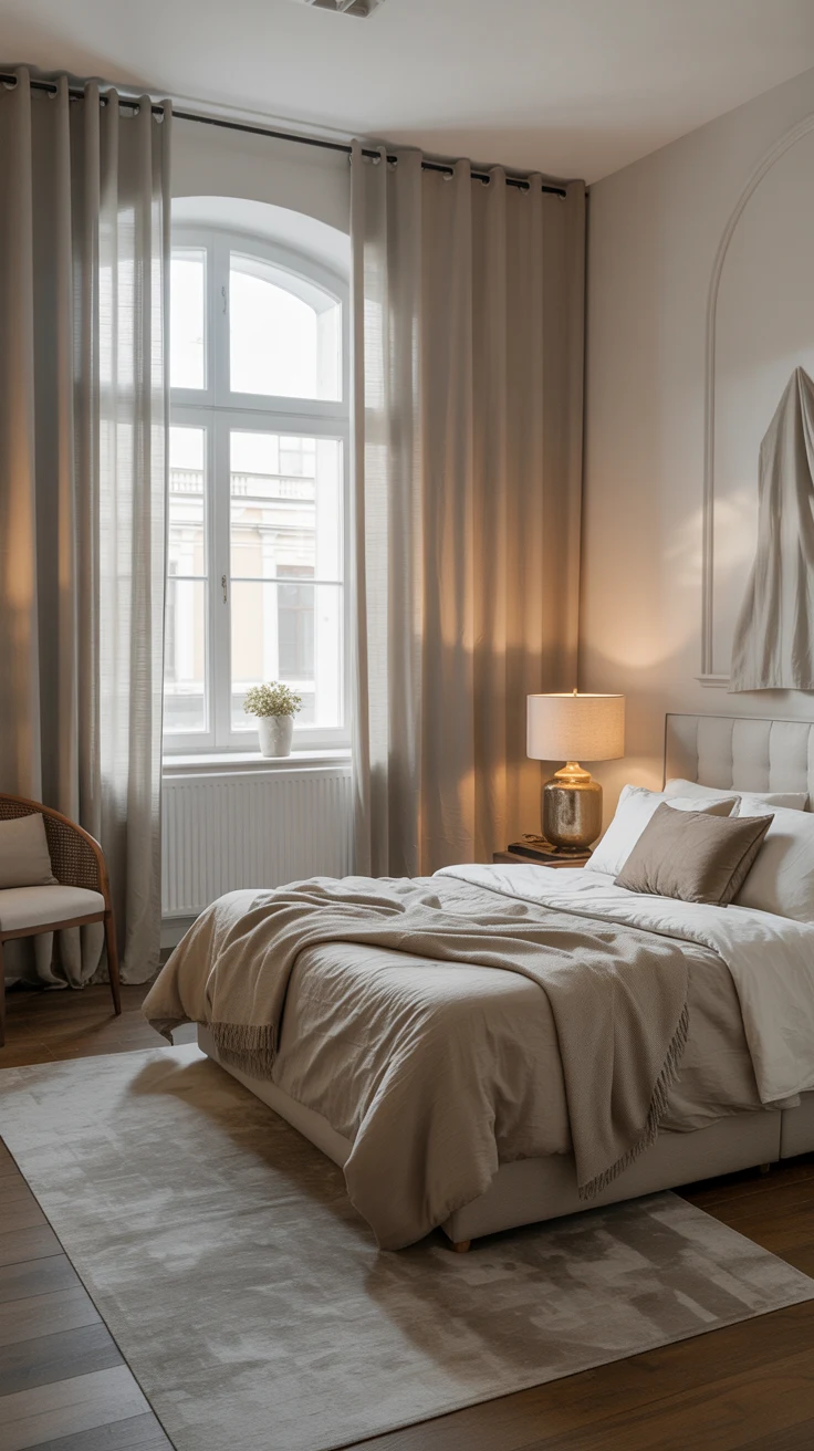 classy bedroom with elegant decor