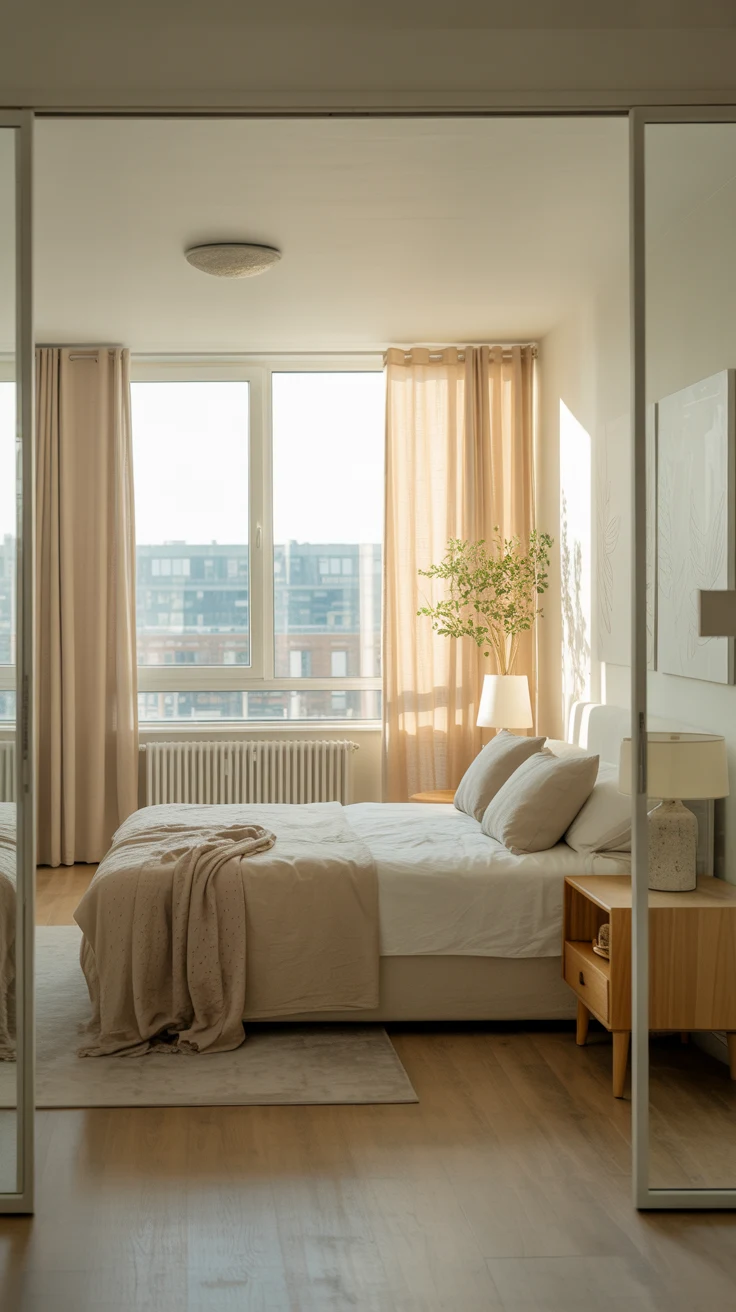 cozy contemporary bedroom with modern decor