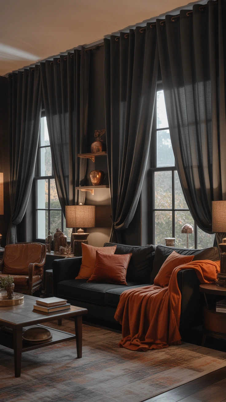 dark cozy living room ideas