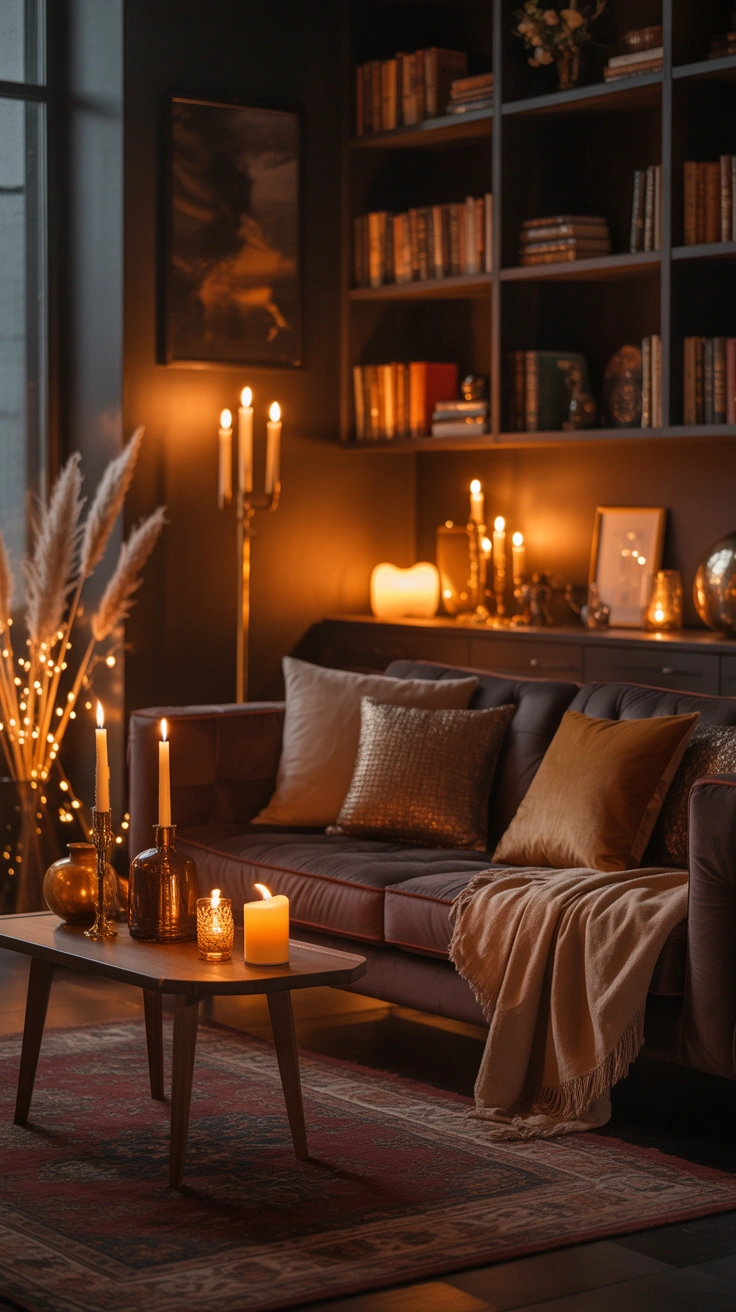 dark cozy living room ideas